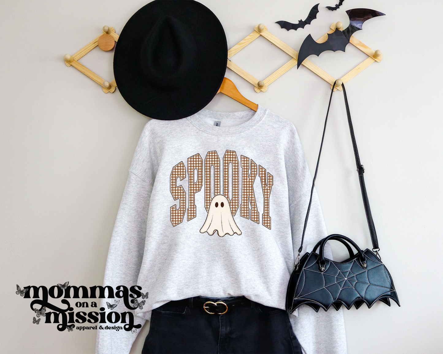 spooky gingham with ghost (youth)
