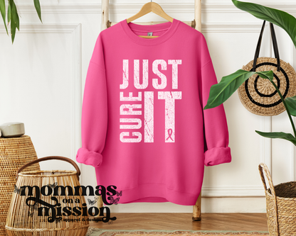 just cure it with breast cancer ribbon