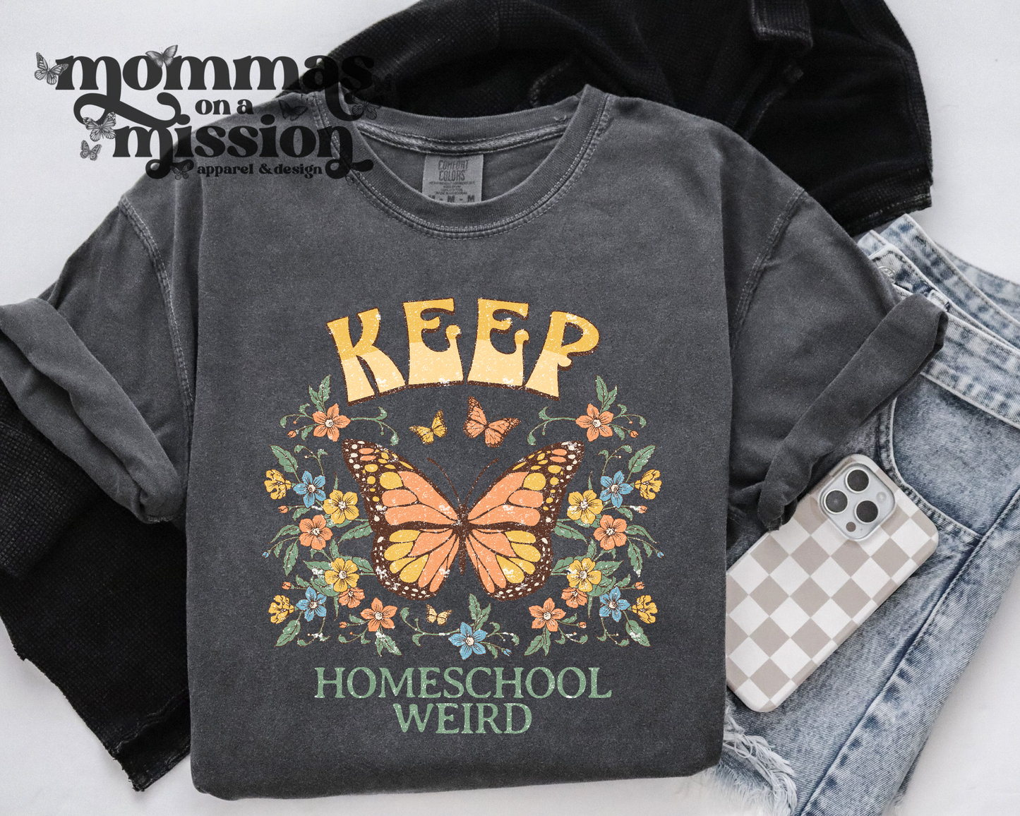 keep homeschool weird butterfly