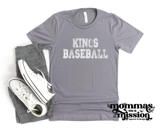 Kings Baseball - Distressed Block