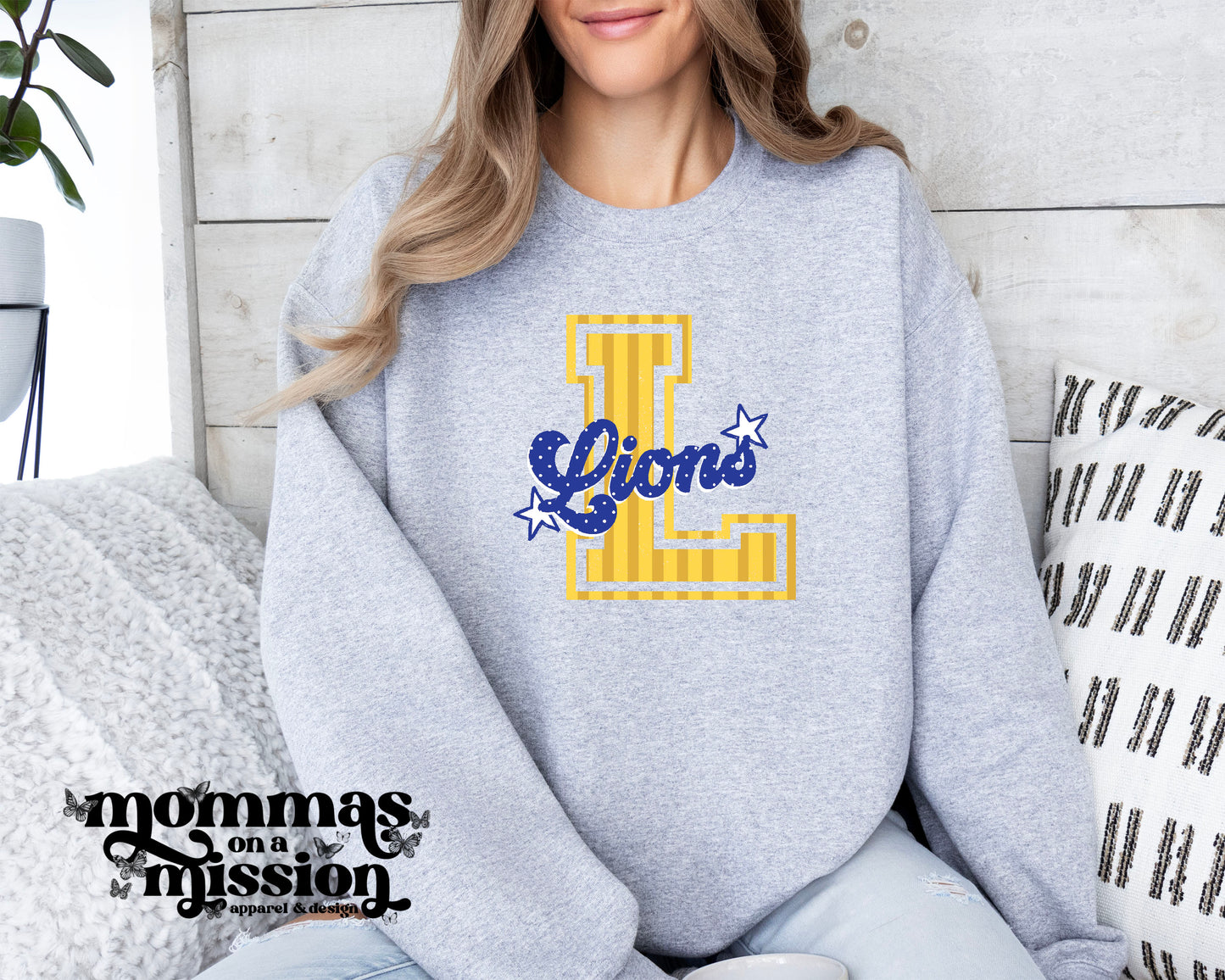 l lions stripes/dots (youth)