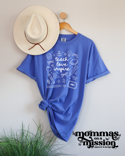 love teach inspire doodles