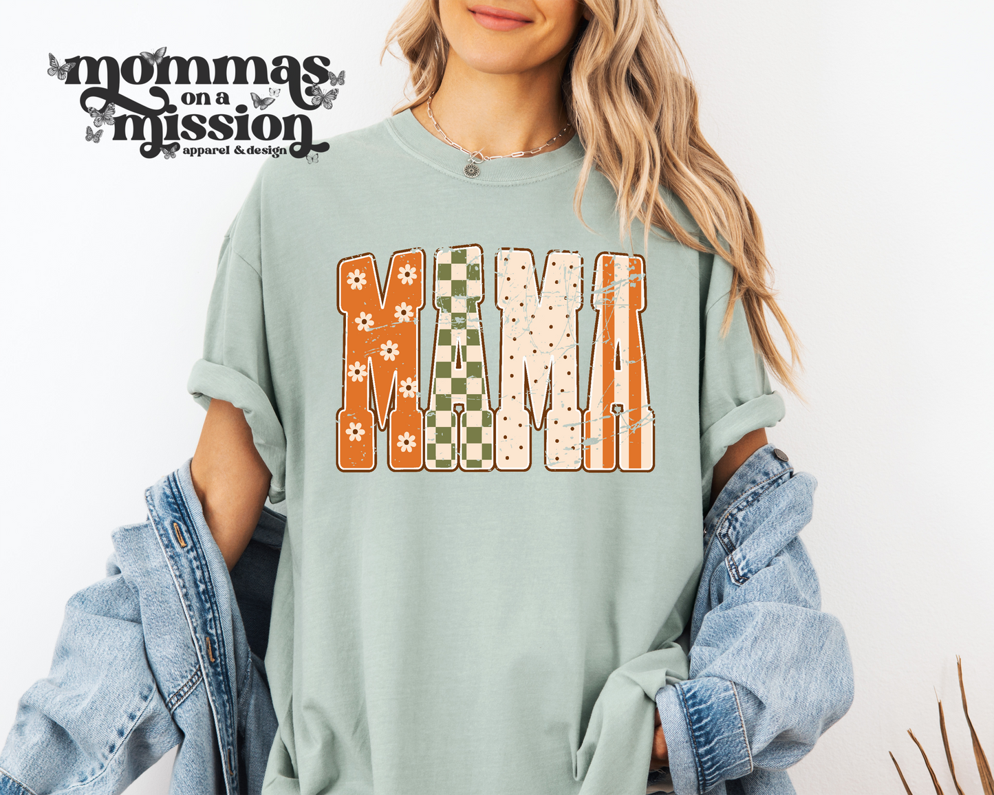 mama fall patterned