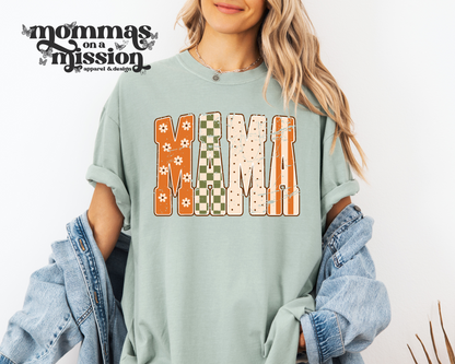 mama fall patterned