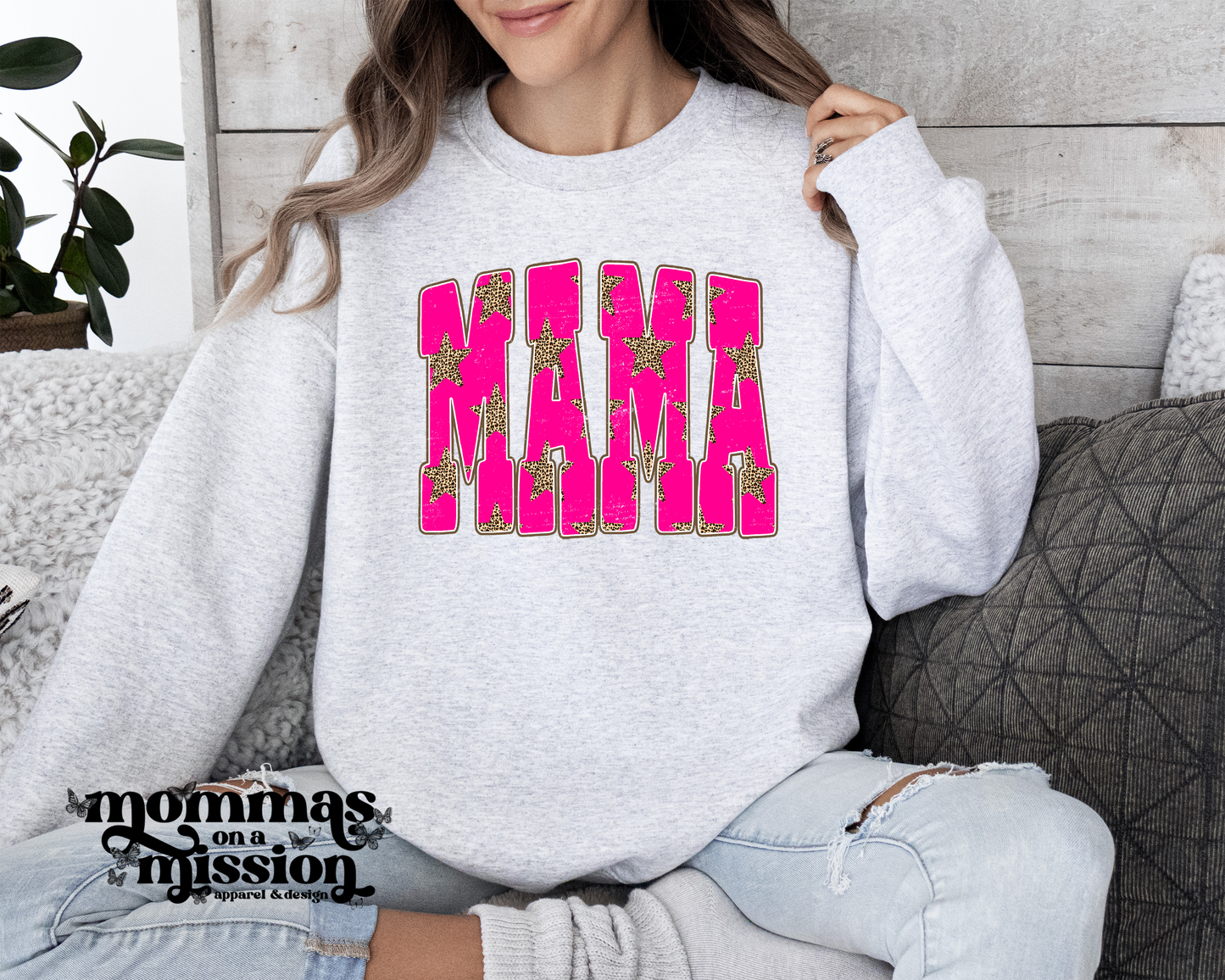 mama pink leopard stars