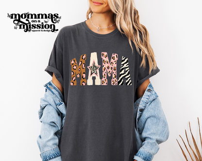mama patterned letters with star