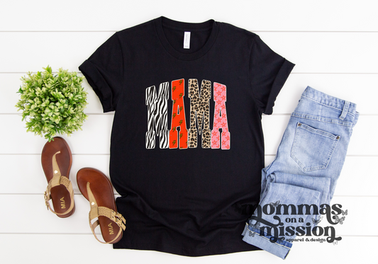 mama zebra/leopard/red