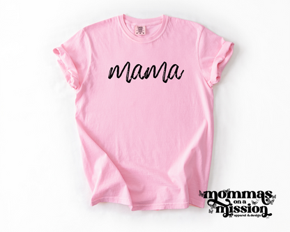 mama distressed cursive font