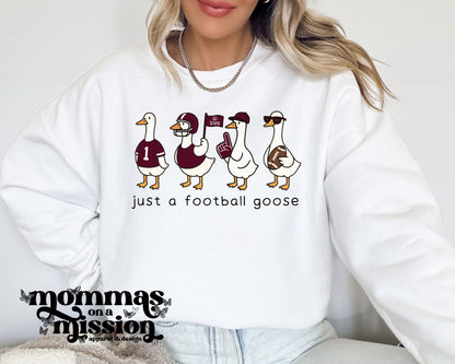 just a football goose - maroon
