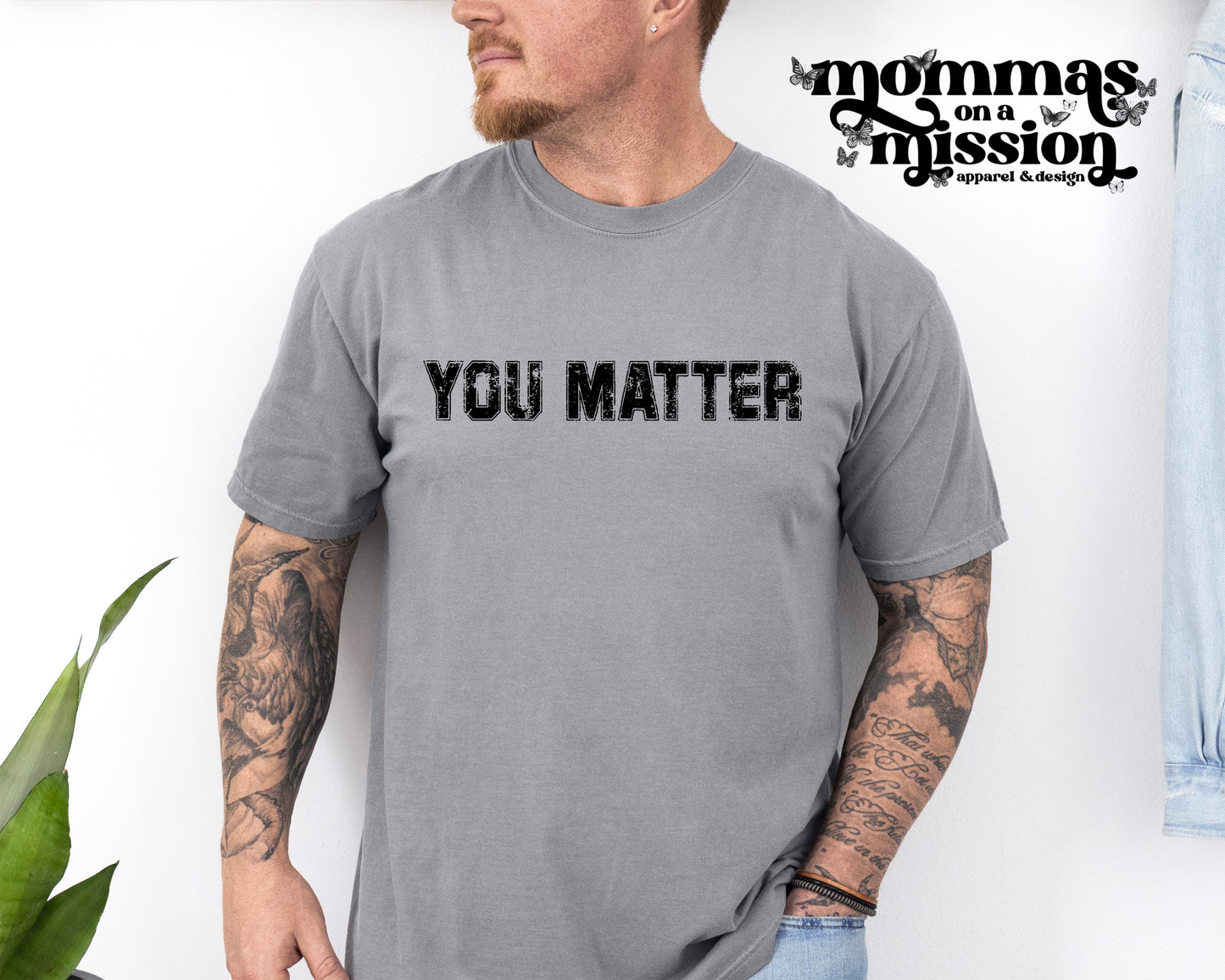you matter distressed block