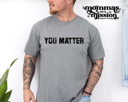 you matter distressed block