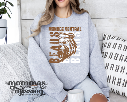 monroe central bears stacked sideways - PTO fundraiser