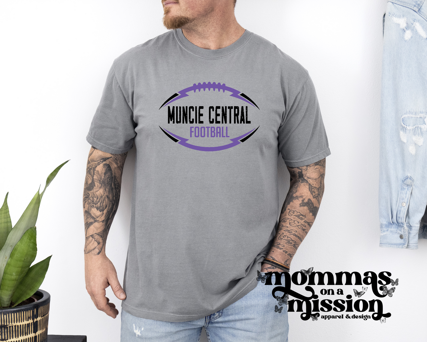 muncie central football outline
