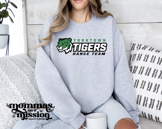 yorktown tigers dance team with logo