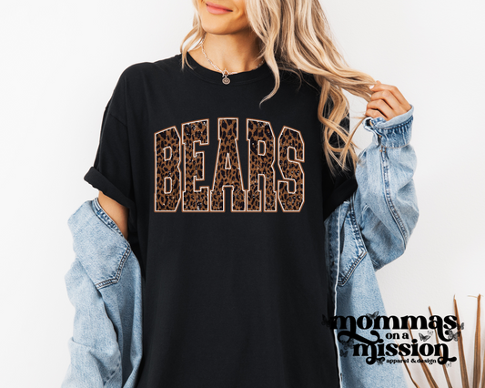 brown leopard bears