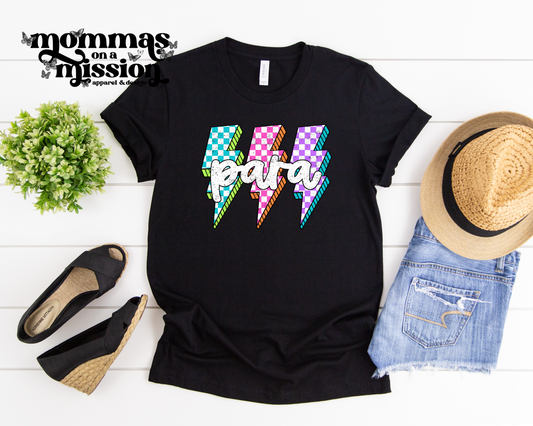 para neon lightning bolts