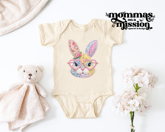 faux patchwork bunny (infant)