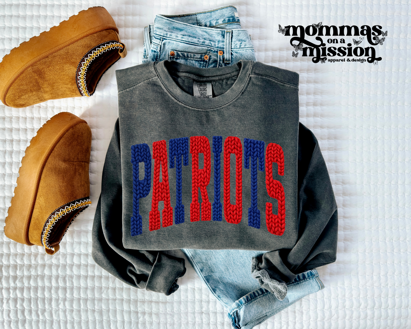 patriots faux crochet