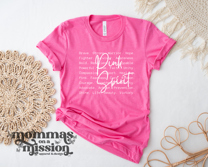 pink spirit words