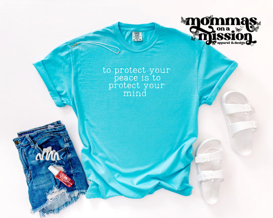 to protect your peace is to protect your mind