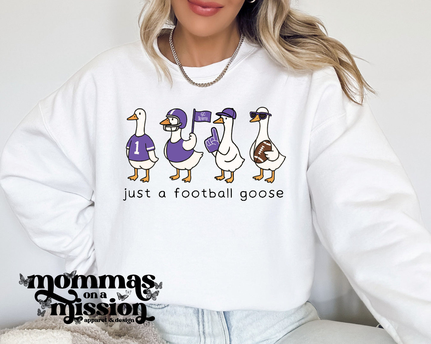 just a football goose - purple