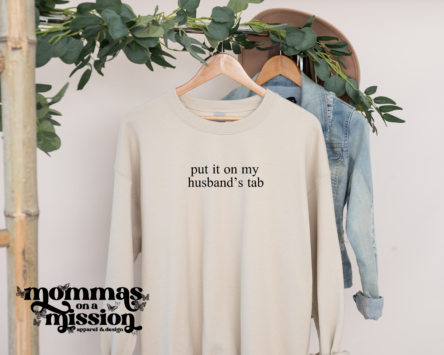 put it on my husband's tab