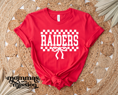 checkered raiders bow (youth)