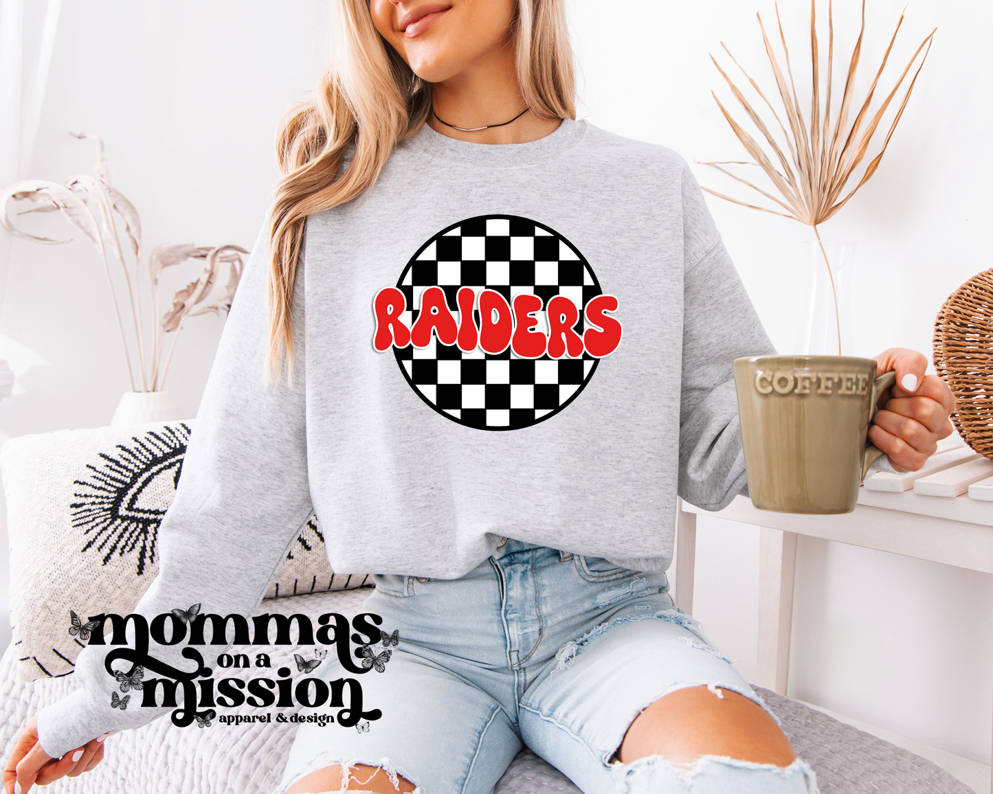 raiders checkered circle