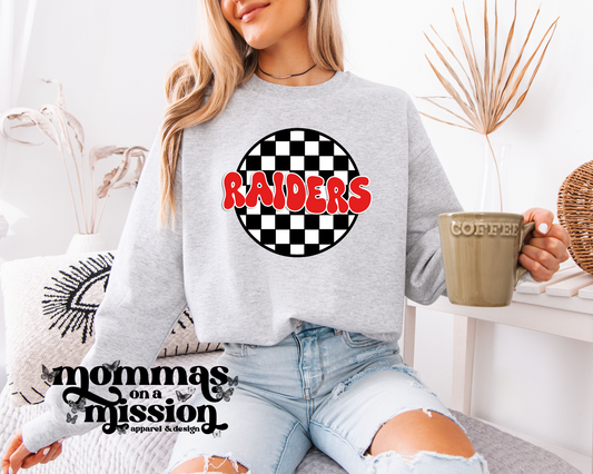raiders checkered circle (youth)