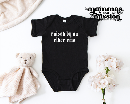 raised by an elder emo (infant)