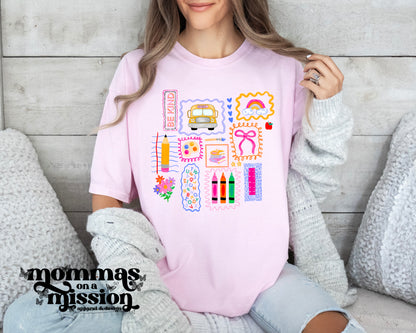 school stamps/doodles