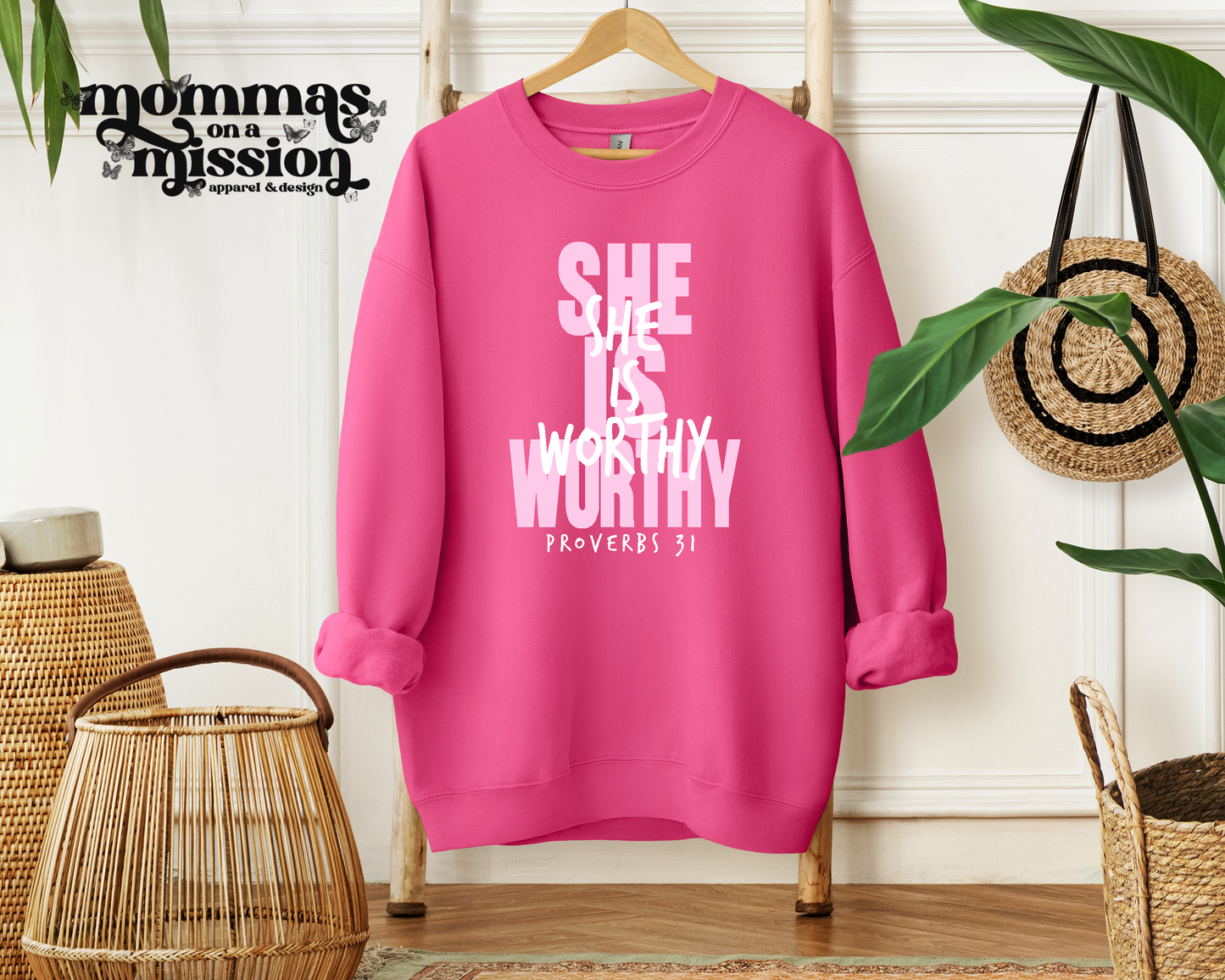 she is worthy - pinks