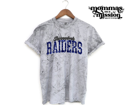 shenandoah raiders in faux glitter