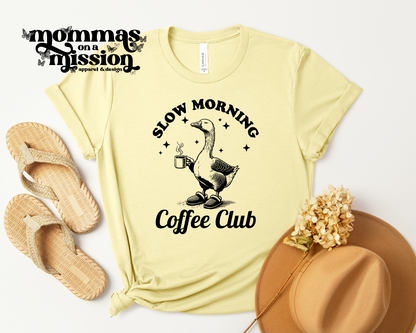 slow morning coffee club