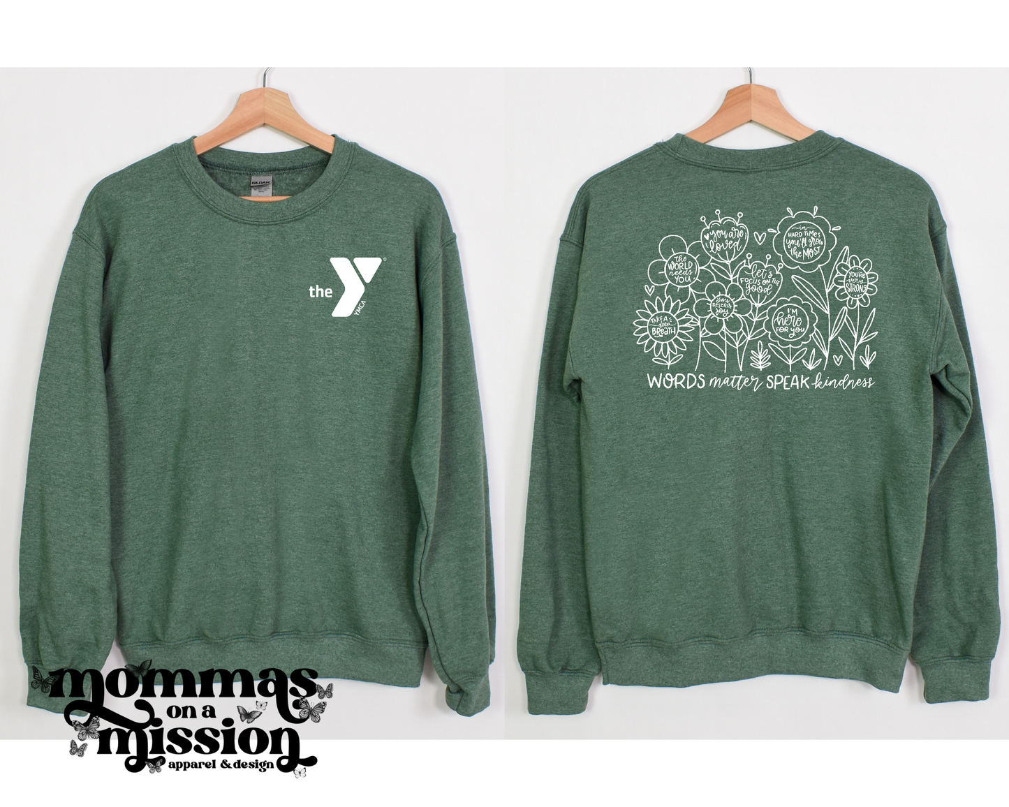 words matter speak kindness YMCA - front/back