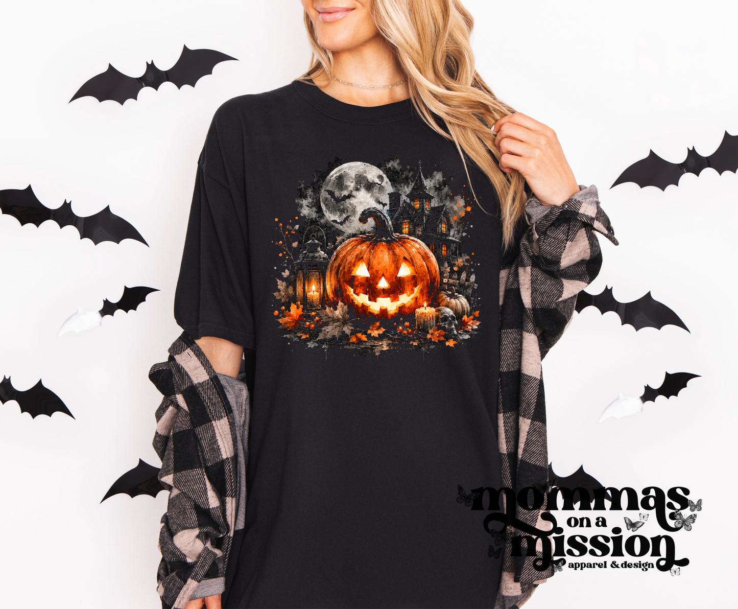 spooky halloween scene