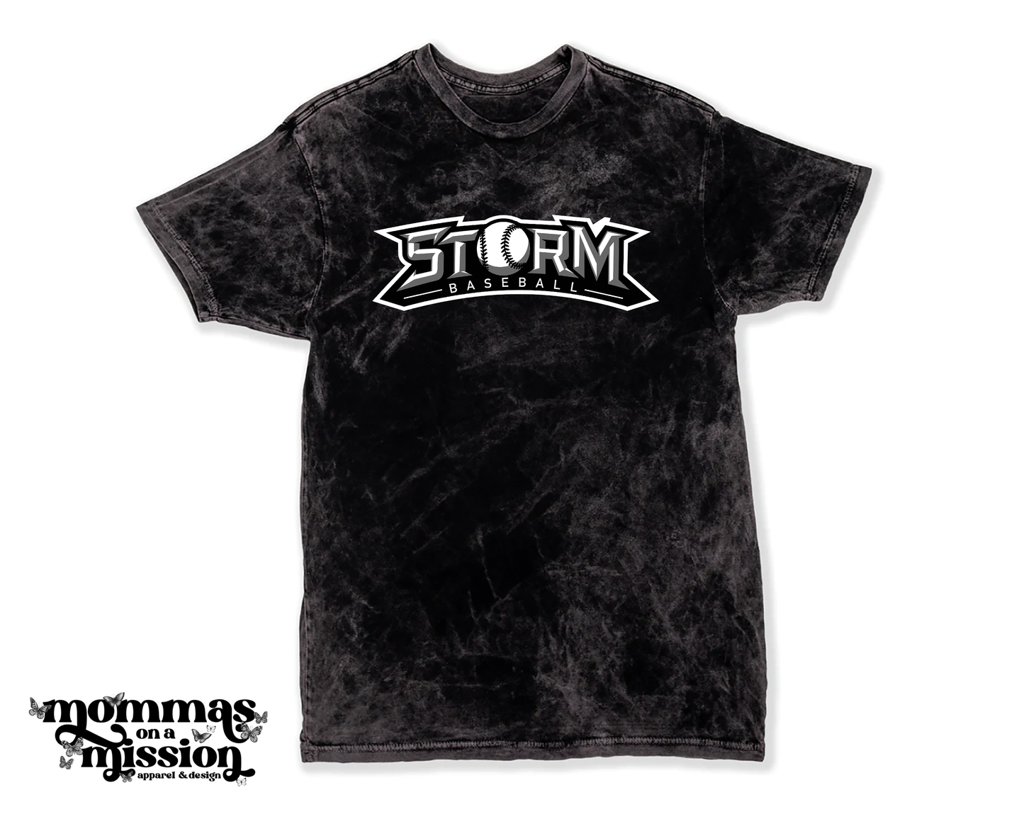storm baseball - word logo