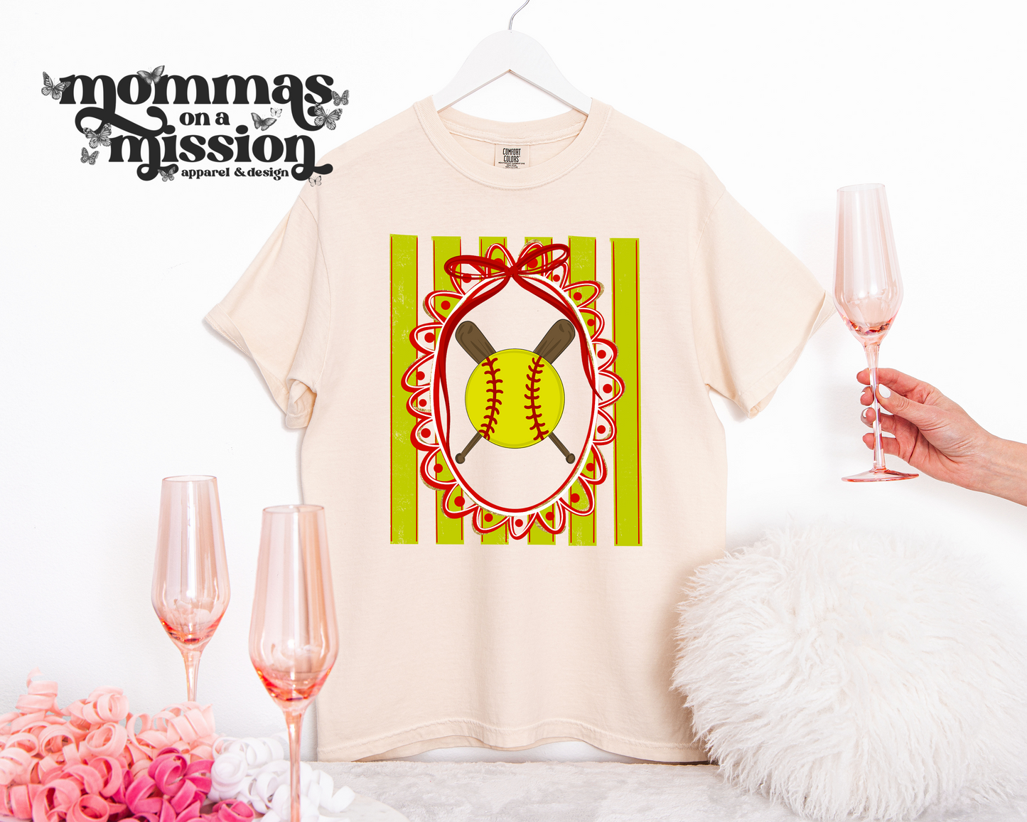 baseball stripes coquette