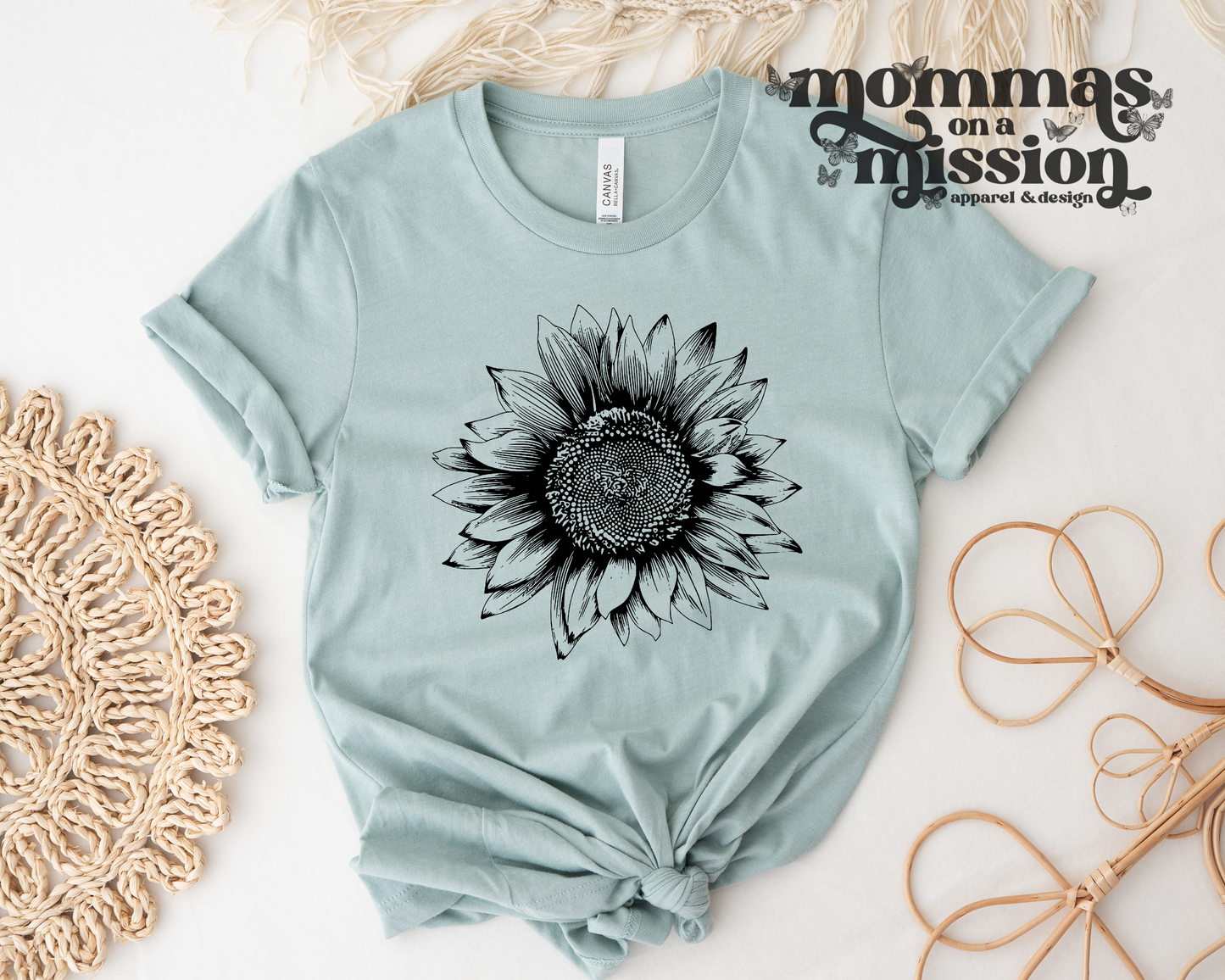 sunflower outline (youth)