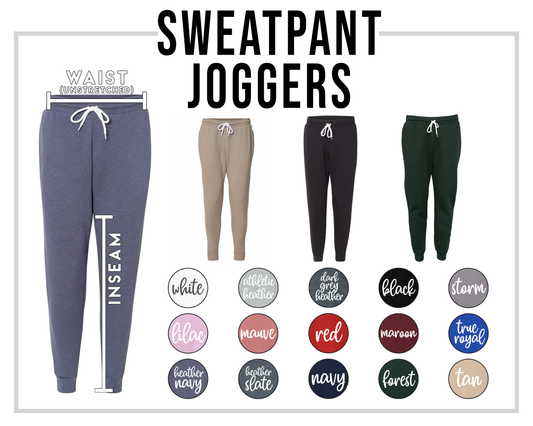 unisex sweatpant joggers