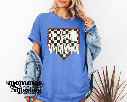 t-ball mom with home plate