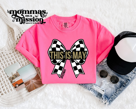 this is may checkered bow