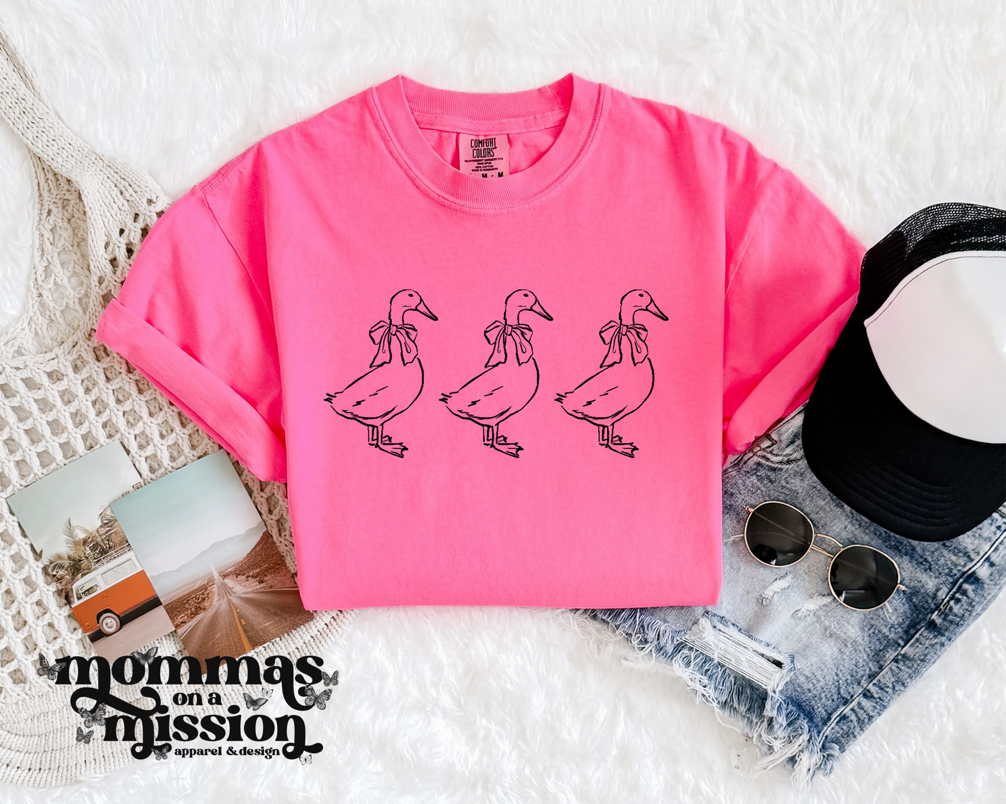 coquette geese outline