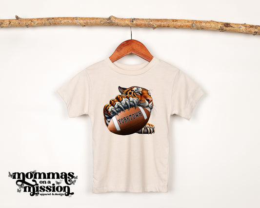 yorktown football with full color tiger (youth)