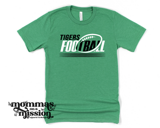 tigers football slanted