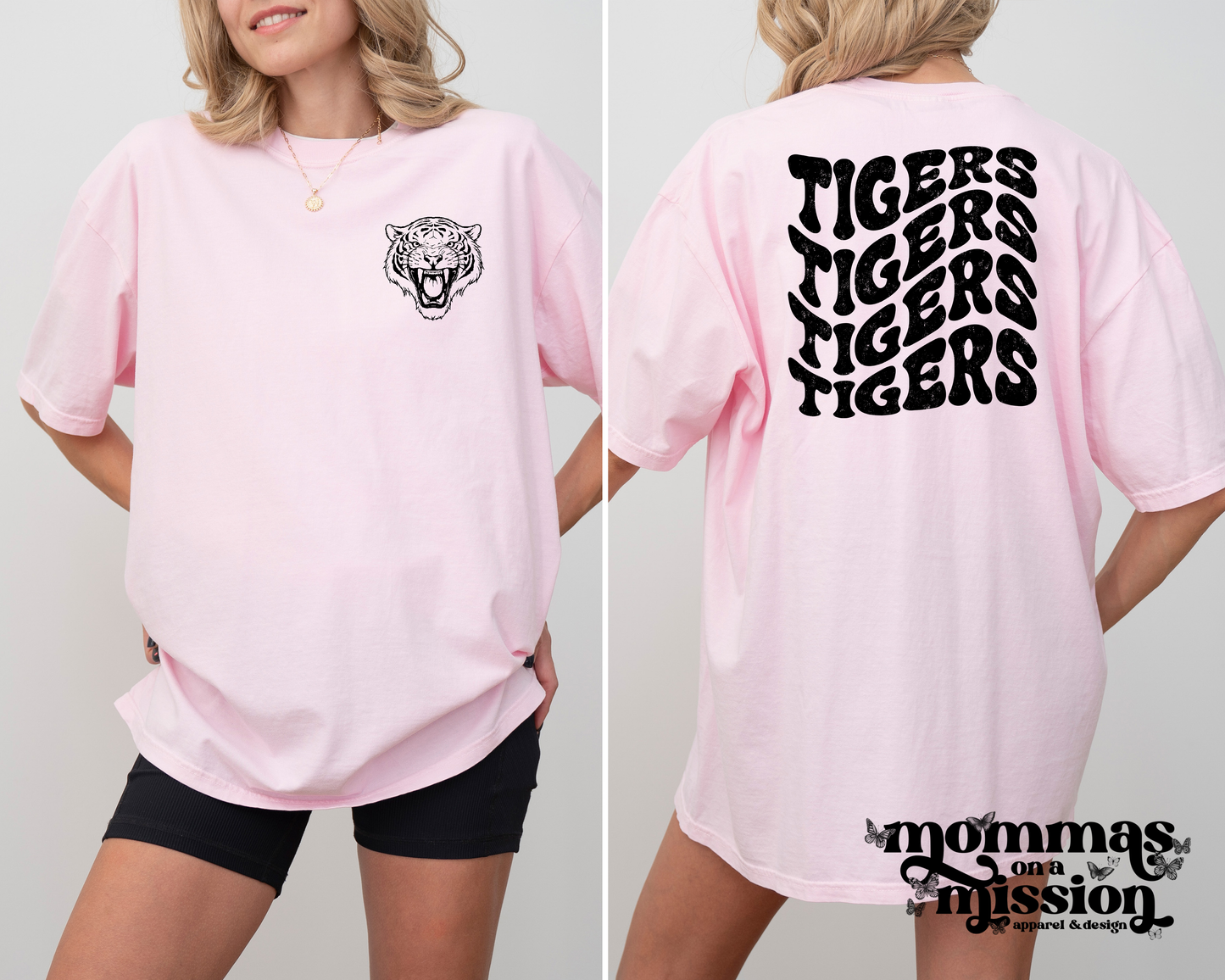 wavy tigers front and back (youth)