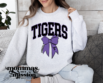 tigers gymnastics purple and black - family gear
