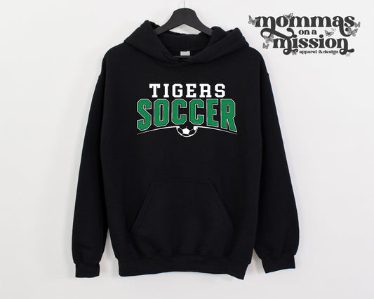 tigers soccer in white/green