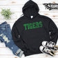 distressed tigers in green - youth
