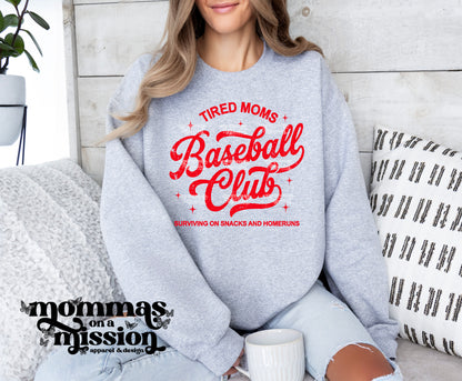 tired mom's baseball club